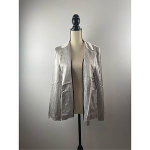 Topshop silver blazer size 6